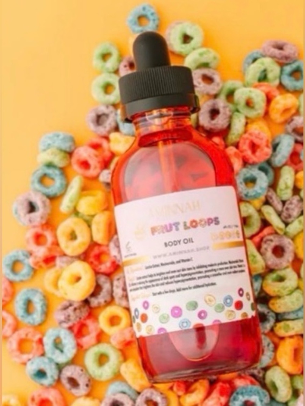 AMINNAH Fruit Loops Body Oil, 4fl oz
